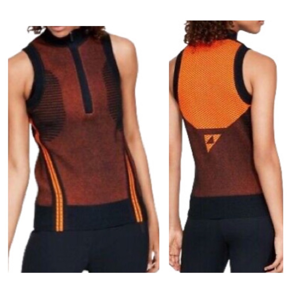 UA Pullover Knit Zip Tank Sweater NWT